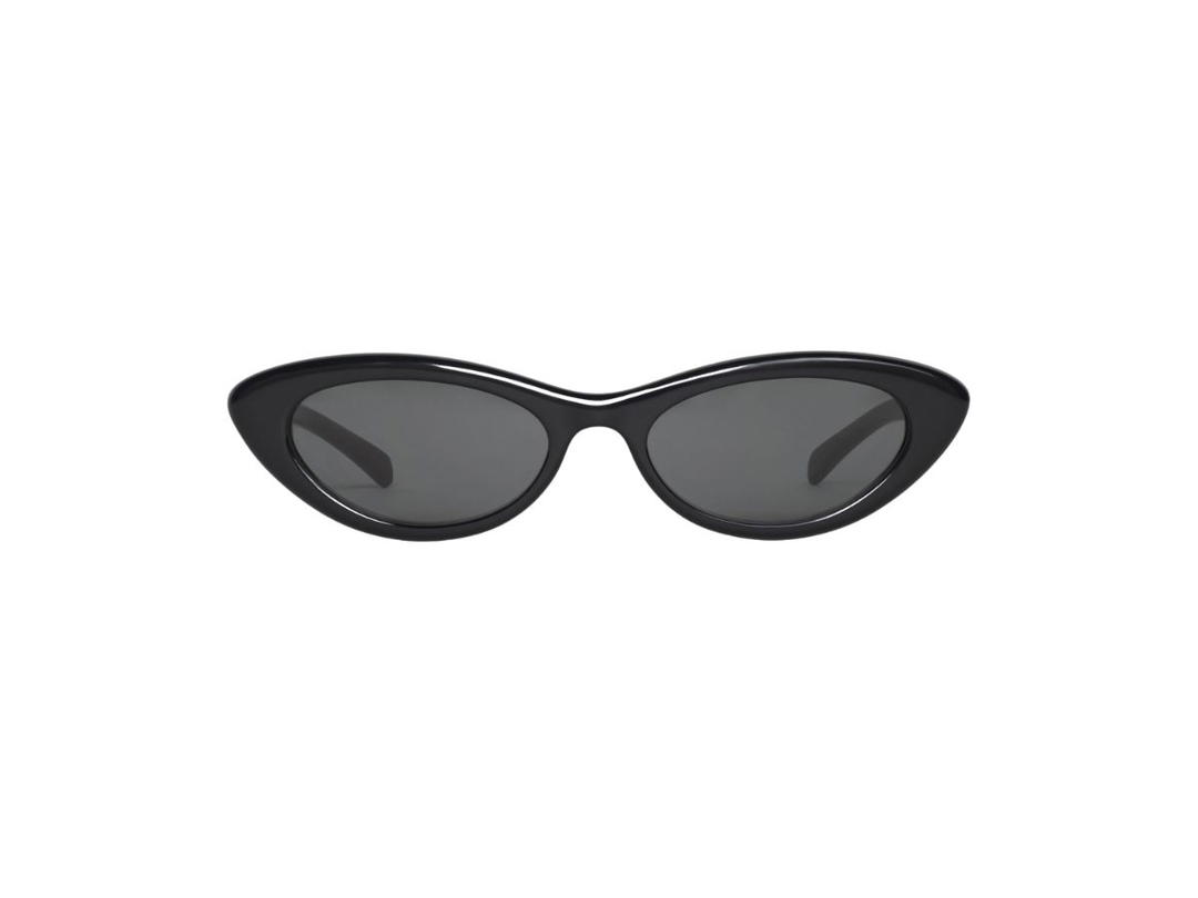 Celine Celine 29 Cat Eye Sunglasses In Black Acetate Frame With Gray Lenses