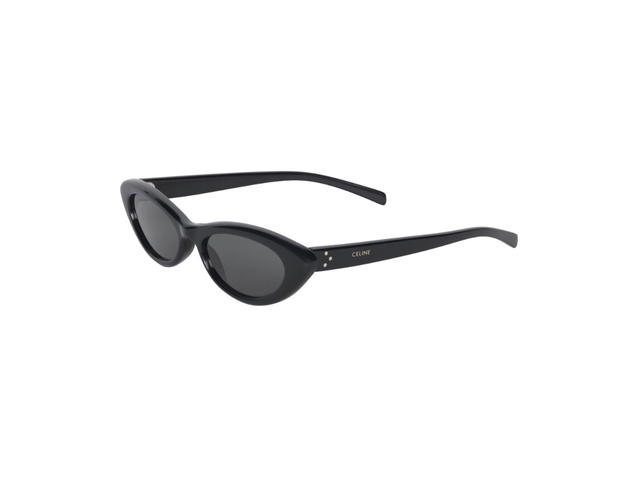 Celine Celine 29 Cat Eye Sunglasses In Black Acetate Frame With Gray Lenses - view 2