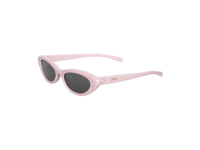 Celine Celine 29 Cat Eye Sunglasses In Pastel Rose Acetate Frame With Gray Lenses - view 2