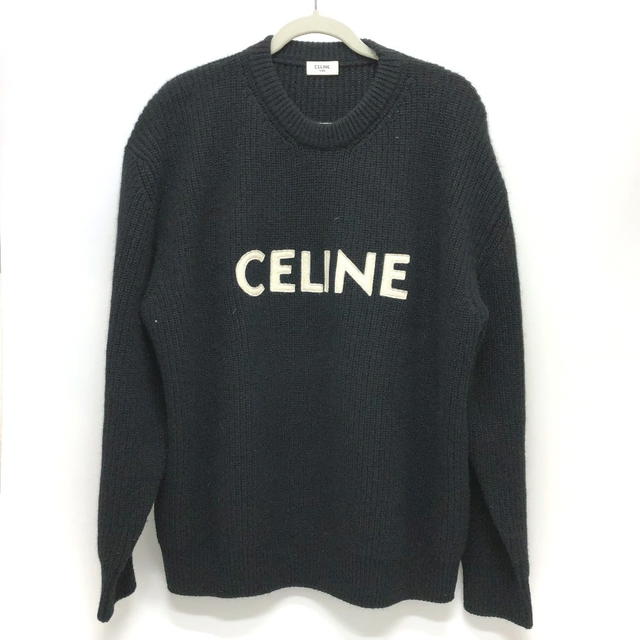 Celine CELINE 2A19R205O logo Eddy period  Parka wool / Angola Black - view 2