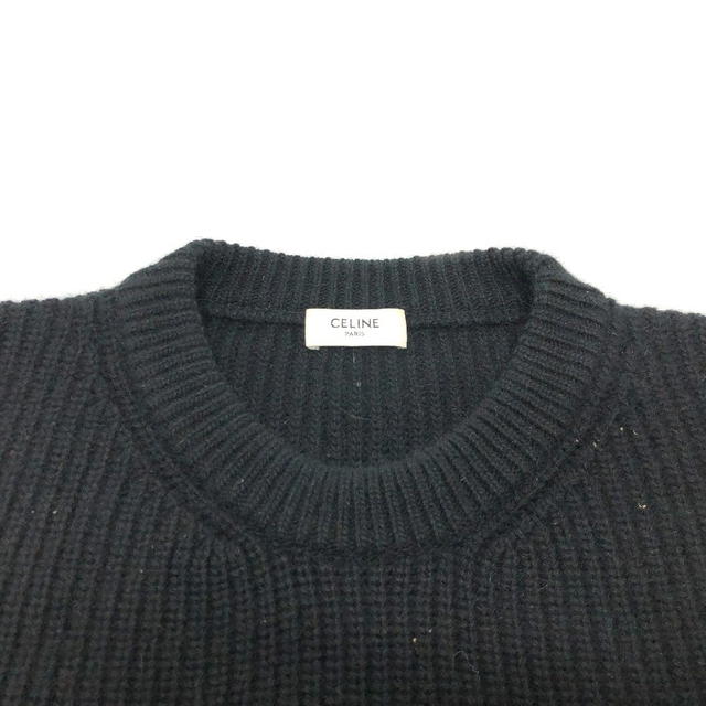 Celine CELINE 2A19R205O logo Eddy period  Parka wool / Angola Black - view 4