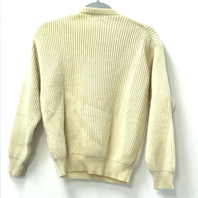 Celine CELINE 2A68E355K Triomphe sweater Long sleeve knit sweater wool BeigeIvoryBased - view 2