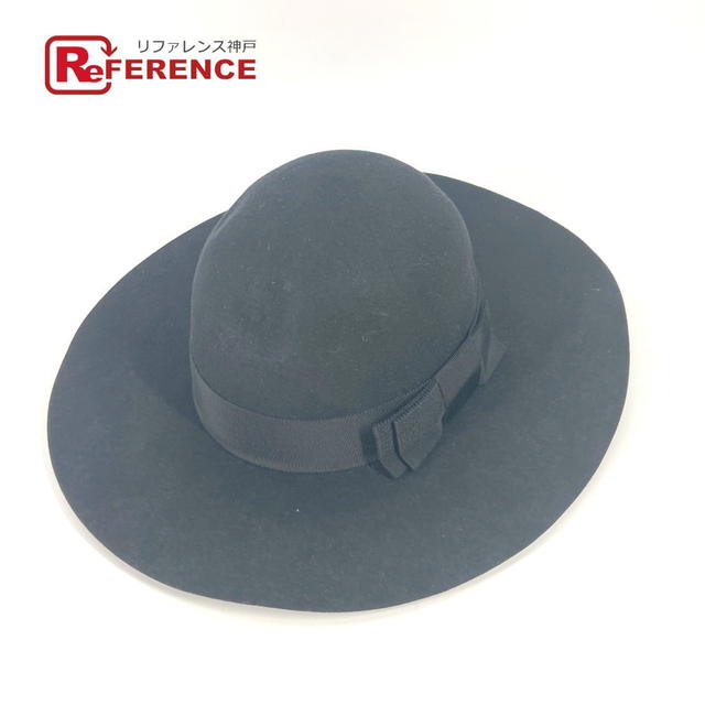 Celine CELINE 2AUC1149H Ribbon Maria capeline felt hat Rabbit Black - view 1