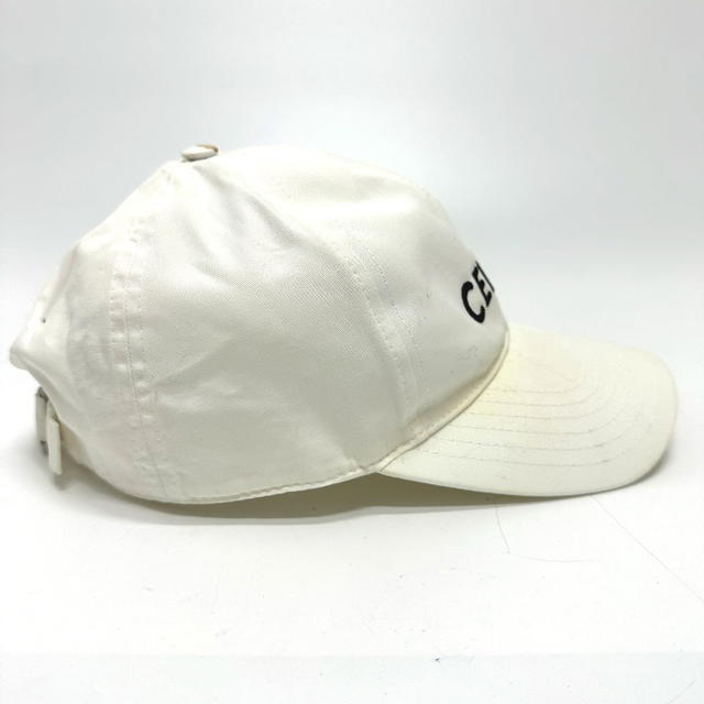 Celine CELINE 2AUS9969P Embroidery baseball cap hat cap baseball cap cotton White/Black - view 4