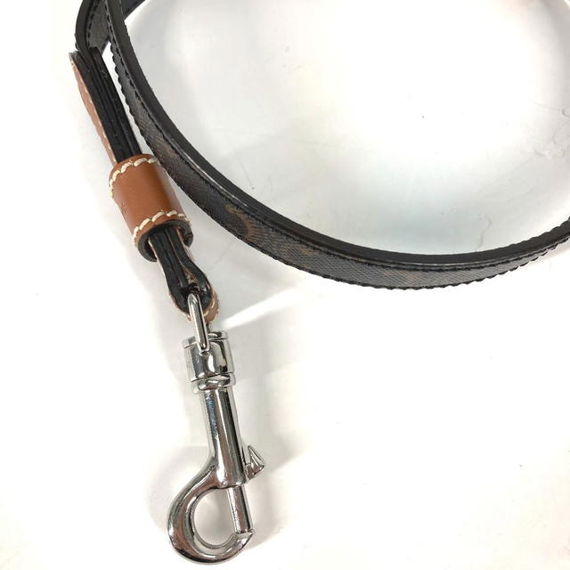 Celine CELINE 4M1582EAV.04LI Triomphe Dog leash dog pet dog Lead Leather/Canvas Brown - view 3