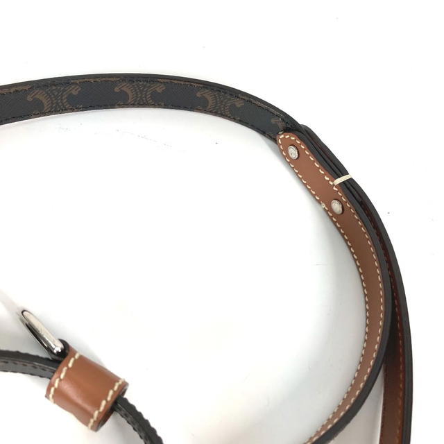 Celine CELINE 4M1582EAV.04LI Triomphe Dog leash dog pet dog Lead Leather/Canvas Brown - view 4