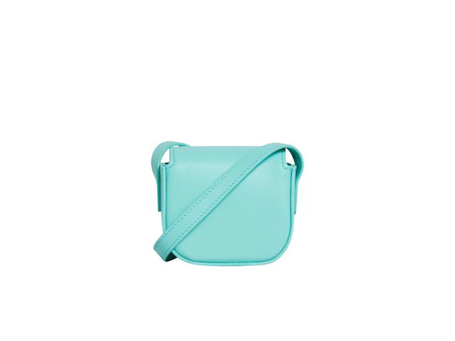 Celine Celine AirPods Case With Strap In Shiny Calfskin Gold Hardware Turquoise - view 2