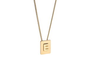 Buy Celine Alphabet E Necklace In Brass With Gold Finish Gold at Sasom – Authentic and Ready to Ship