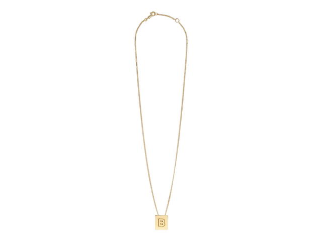Celine Celine Alphabet Necklace B In Brass With Gold Finish - view 2