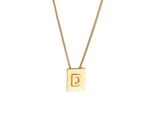 Buy Celine Alphabet Necklace D In Brass With Gold Finish at Sasom – Authentic and Ready to Ship