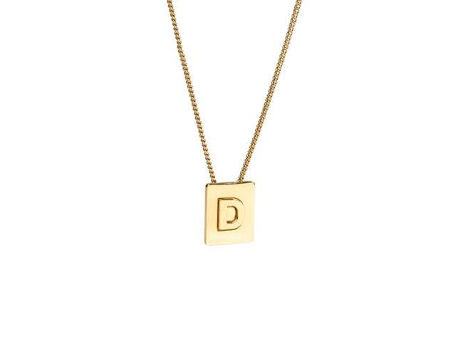 Celine Celine Alphabet Necklace D In Brass With Gold Finish - view 1