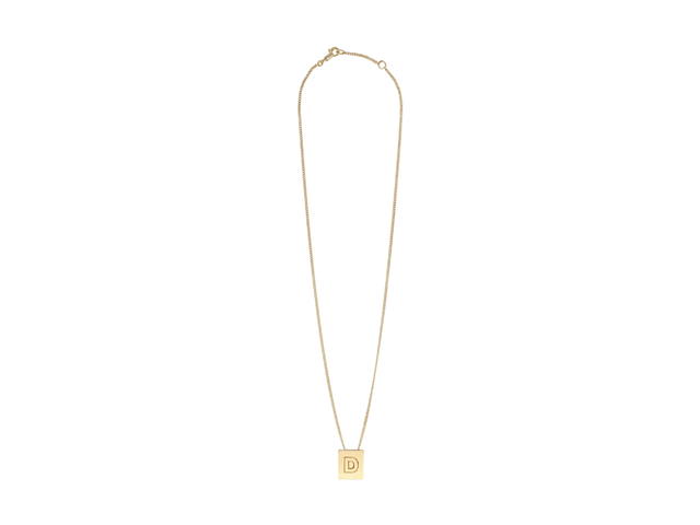 Celine Celine Alphabet Necklace D In Brass With Gold Finish - view 2