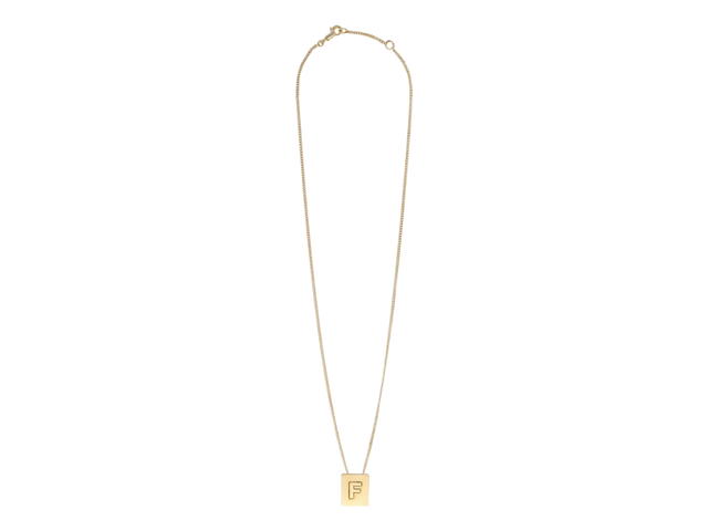 Celine Celine Alphabet Necklace F In Brass With Gold Finish - view 2