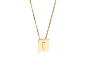 Buy Celine Alphabet Necklace I In Brass With Gold Finish at Sasom – Authentic and Ready to Ship