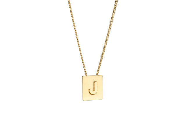 Celine Celine Alphabet Necklace J In Brass With Gold Finish - view 1