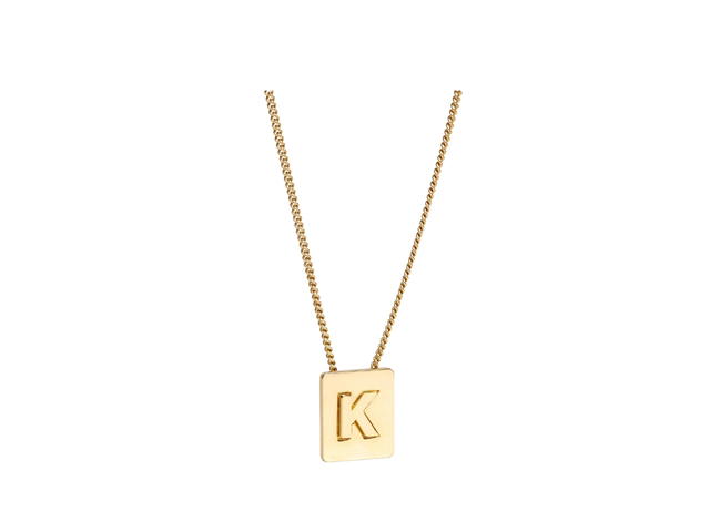 Celine Celine Alphabet Necklace K In Brass With Gold Finish - view 2