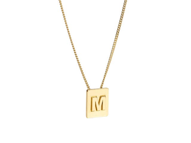 Celine Celine Alphabet Necklace M In Brass With Gold Finish - view 2