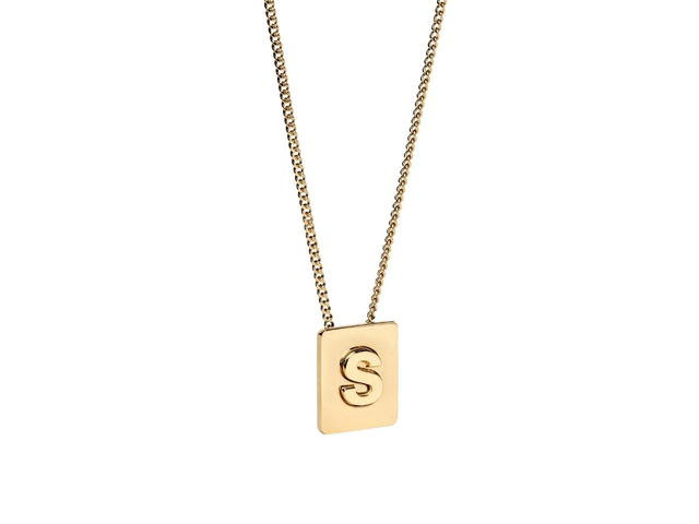 Celine Celine Alphabet Necklace S In Brass With Gold Finish - view 2