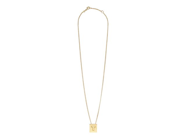 Celine Celine Alphabet Necklace T In Brass With Gold Finish - view 1