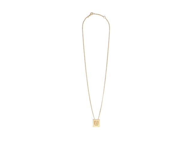 Celine Celine Alphabet Necklace U In Brass With Gold Finish - view 1