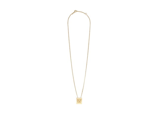 Celine Celine Alphabet Necklace W In Brass With Gold Finish - view 1