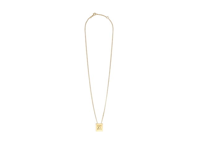 Celine Celine Alphabet Necklace X In Brass With Gold Finish - view 1