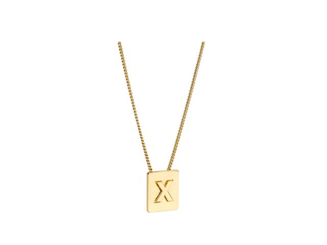 Celine Celine Alphabet Necklace X In Brass With Gold Finish - view 2