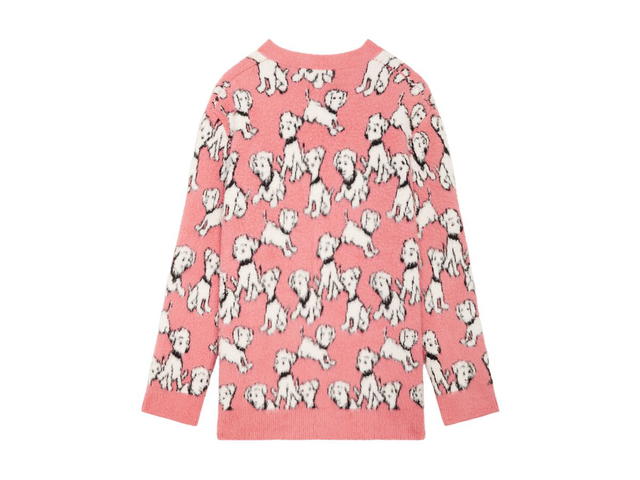 Celine Celine Artist Jacquard Cardigan In Brushed Cotton - view 2