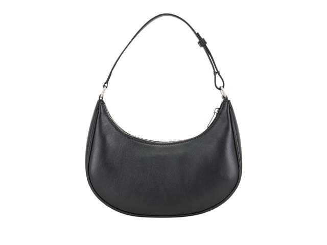 Celine Celine Ava Bag In Smooth Calfskin With Silver Finishing And Celine Print Black - view 2