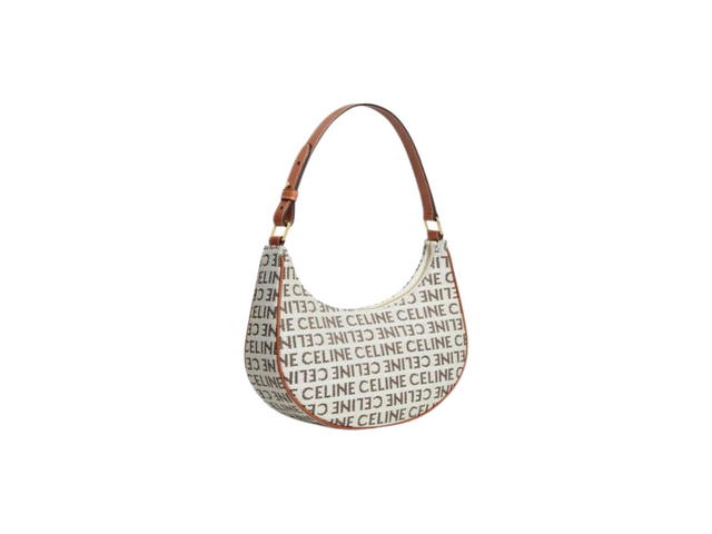 Celine Celine Ava Bag In Textile With Celine All-Over Natural-Tan - view 2