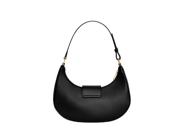 Celine Celine Ava Triomphe Bag In Smooth Calfskin With Gold Finishing Black - view 2