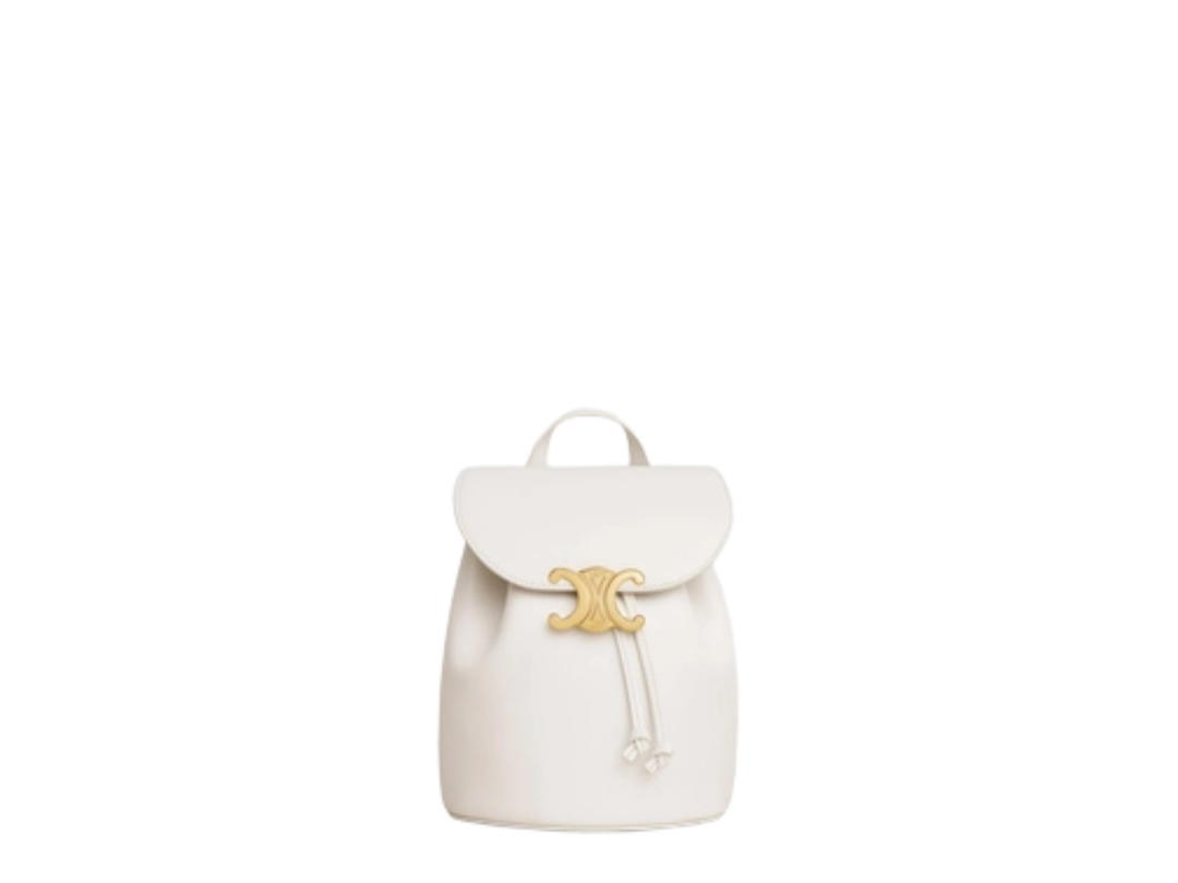 Celine Celine Backpack Celine Bonnie In Smooth Calfskin With Gold Hardware Rice