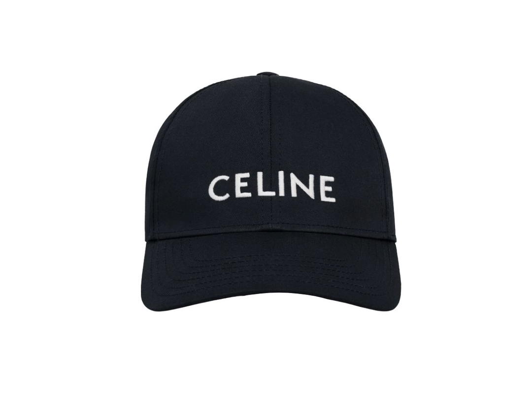 Celine Celine Baseball Cap In Cotton Black