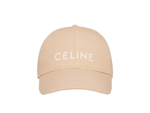 Celine Celine Baseball Cap In Cotton Champagne Fonce - view 1