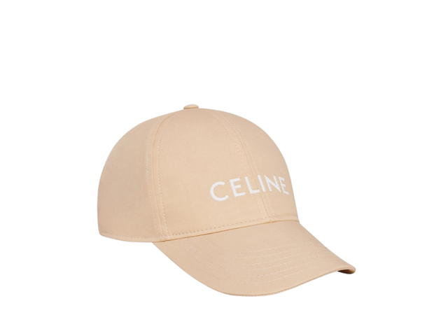 Celine Celine Baseball Cap In Cotton Champagne Fonce - view 4