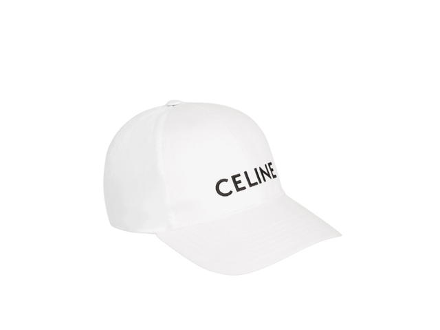 Celine Celine Baseball Cap In Cotton With Celine Embroidery In Cotton Gabardine White - view 2
