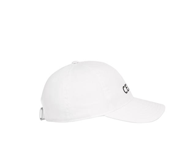 Celine Celine Baseball Cap In Cotton With Celine Embroidery In Cotton Gabardine White - view 3