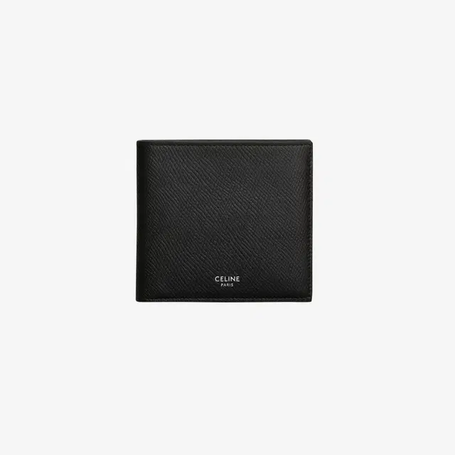 Celine Celine Bi-Fold Wallet in Grained Calfskin Black - view 2