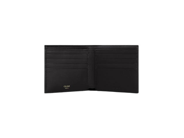 Celine Celine Bi-Fold Wallet In Triomphe Canvas With Eight Credit Card Slots Black - view 4