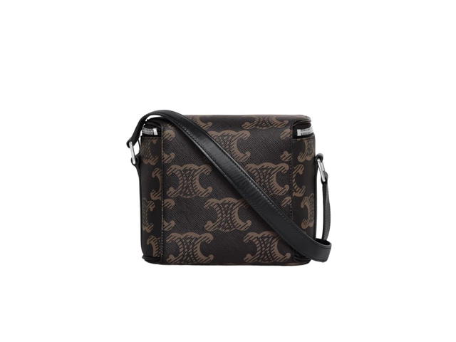 Celine Celine Boite Celine In Triomphe Canvas XL With Celine Print Black - view 3