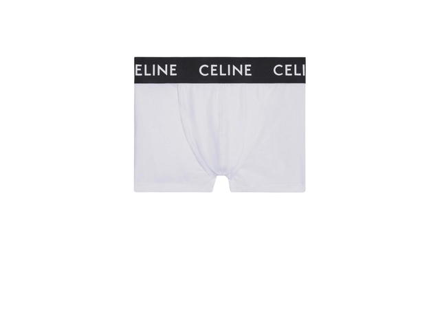 Celine Celine Boxers In Cotton Jersey White Black - view 1