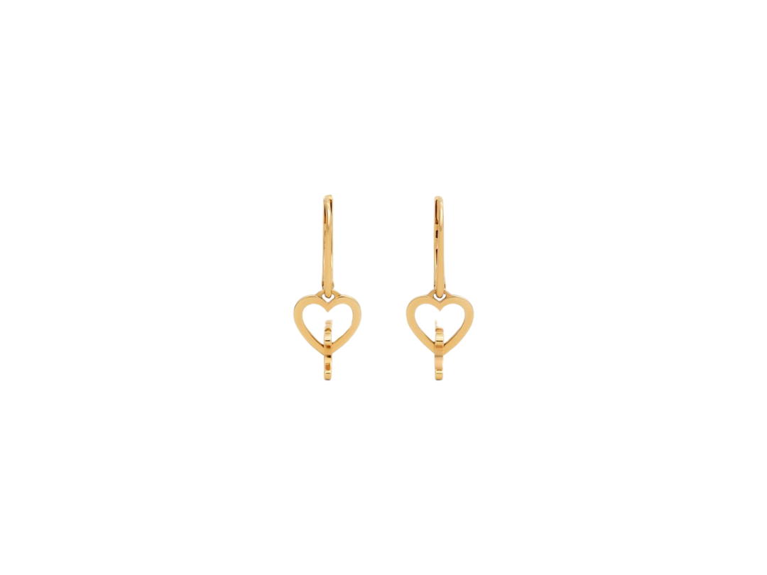 Celine Celine Cœur Celine Earrings In Brass With Gold Finish Gold