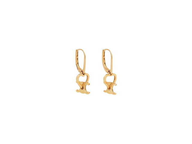 Celine Celine Cœur Celine Earrings In Brass With Gold Finish Gold - view 2