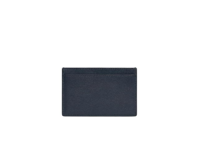 Celine Celine Card Holder In Shiny Calfskin Bleu Sacre - view 2