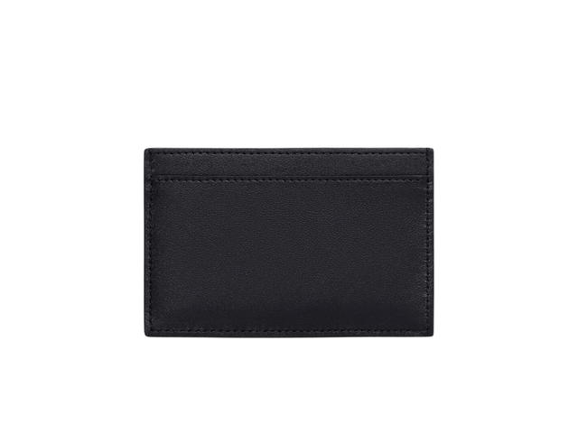 Celine Celine Card Holder In Smooth Calfskin With Celine Print Black - view 2