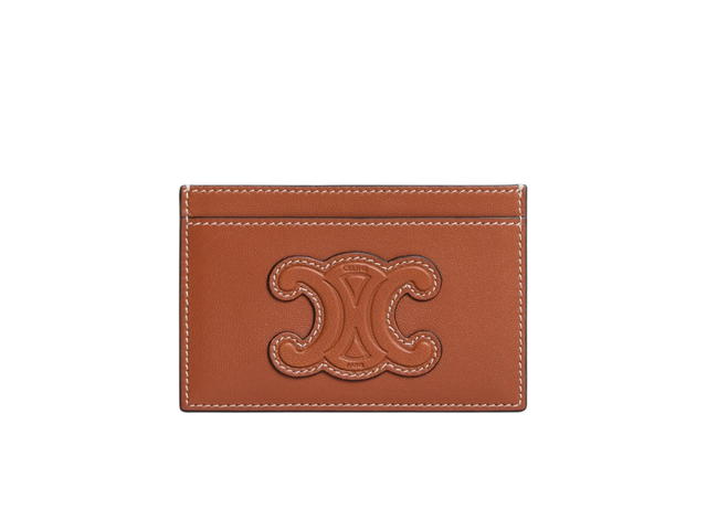 Celine Celine Card Holder In Smooth Lambskin Tan - view 1