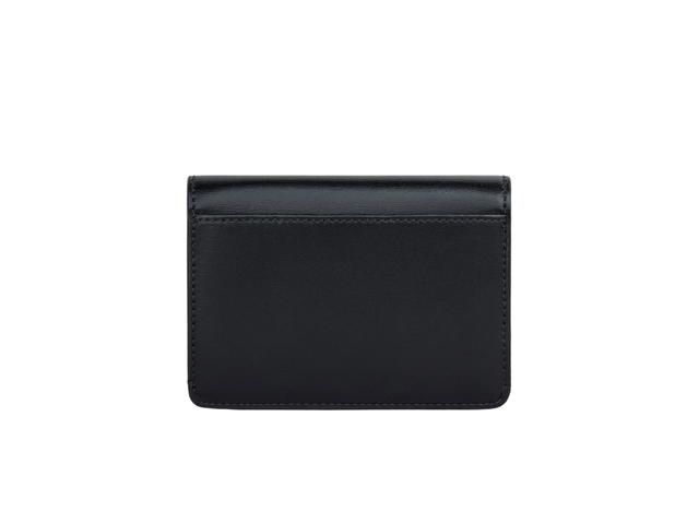 Celine Celine Card Holder Triomphe In Shiny Calfskin Black - view 2