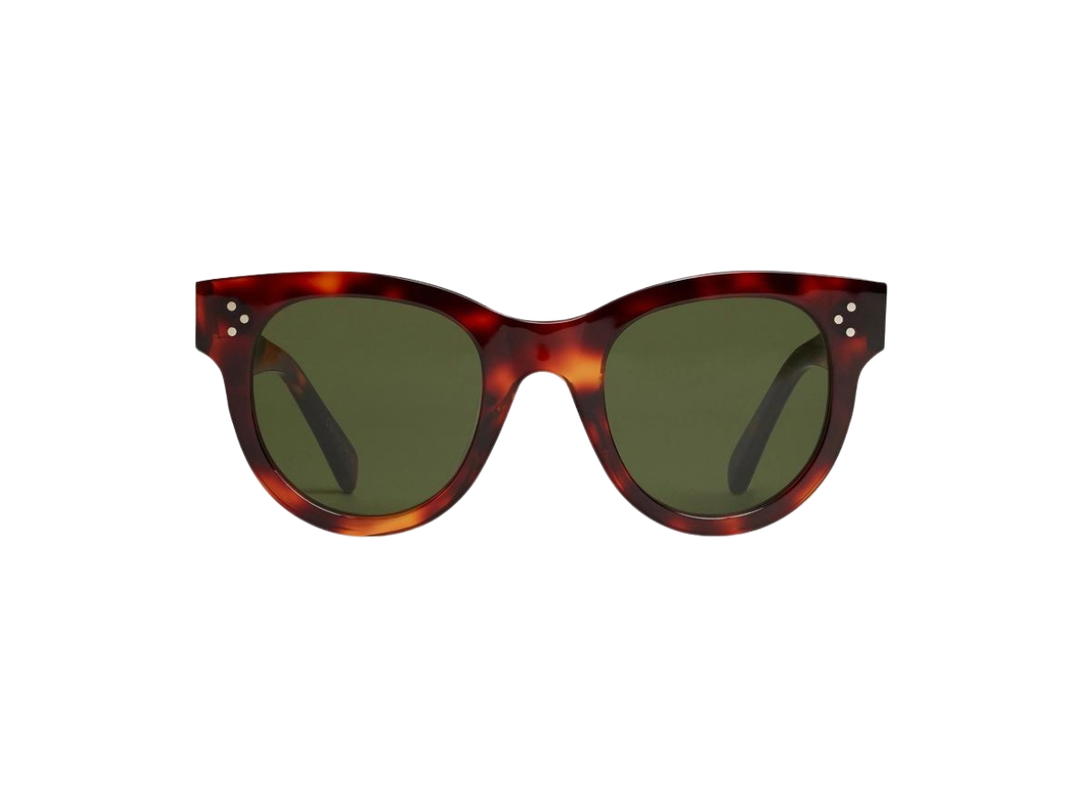 Celine Celine Cat Eye S003 Sunglasses In Acetate With Mineral Glass Lenses Dark Havana