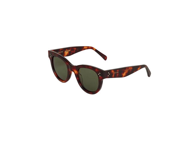 Celine Celine Cat Eye S003 Sunglasses In Acetate With Mineral Glass Lenses Dark Havana - view 2