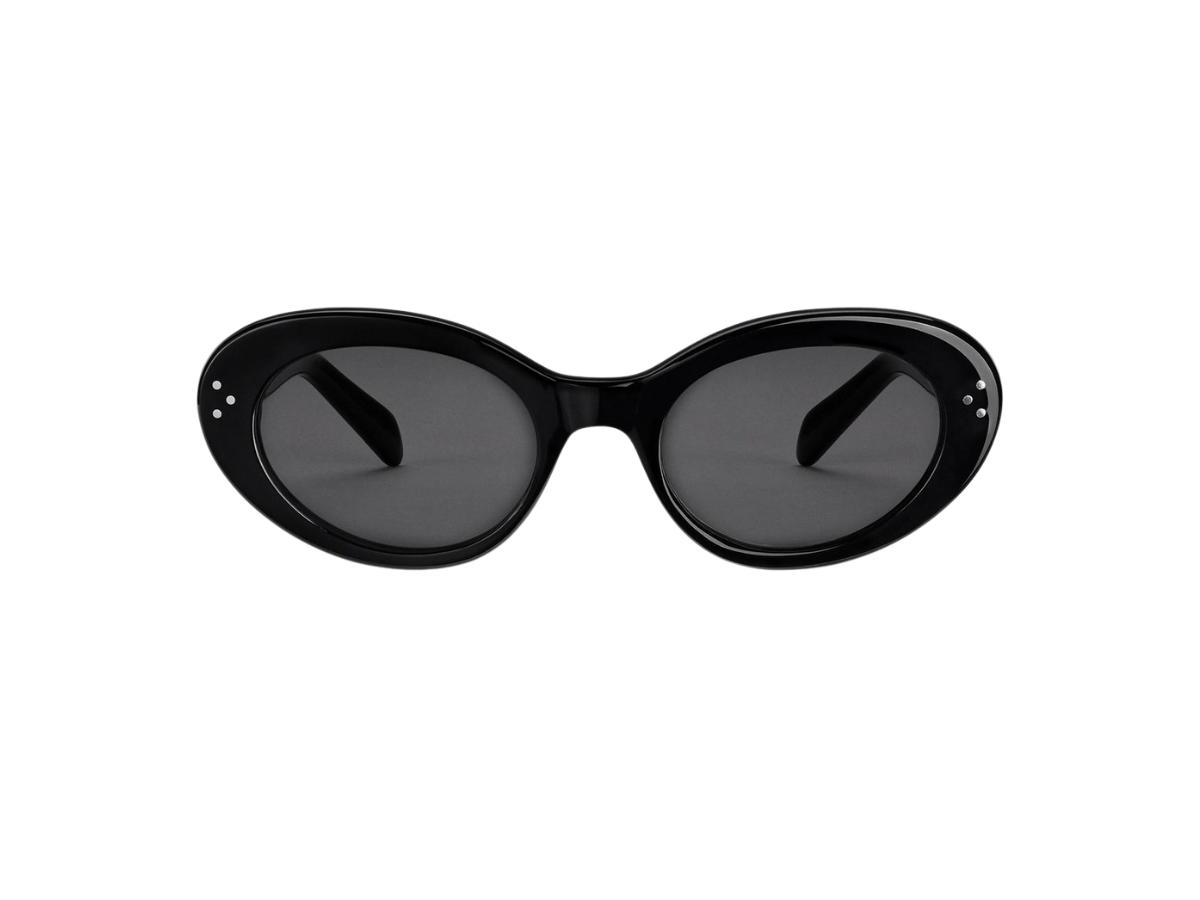 Celine Celine Cat Eye S193 Sunglasses In Acetate Black With Smoke Lenses
